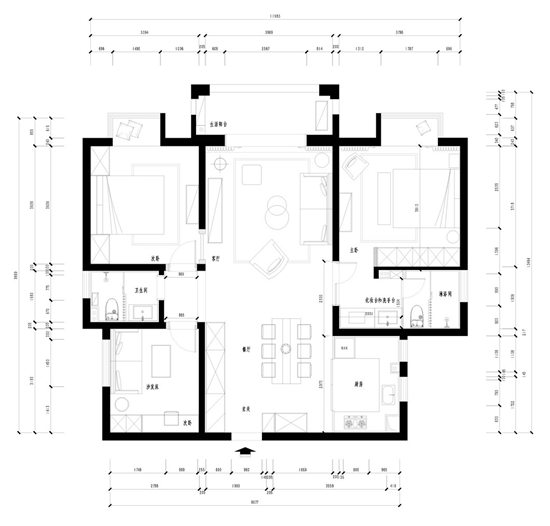 空間與色彩的奇妙邂逅|95㎡住出150㎡的感覺，簡直不要太驚艷！