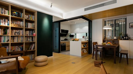 在家里開個圖書角，99㎡日式家居，這樣開闊的設(shè)計瞬間擴大5㎡